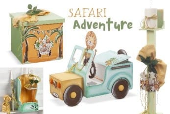 Σετ βάπτισης για αγόρι με θέμα SAFARI ADVENTURE PA-ZK550