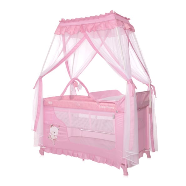 Παιδικό Παρκοκρέβατο MAGIC SLEEP MELLOW ROSE BALLERINA BEAR LORELLI 10080482211