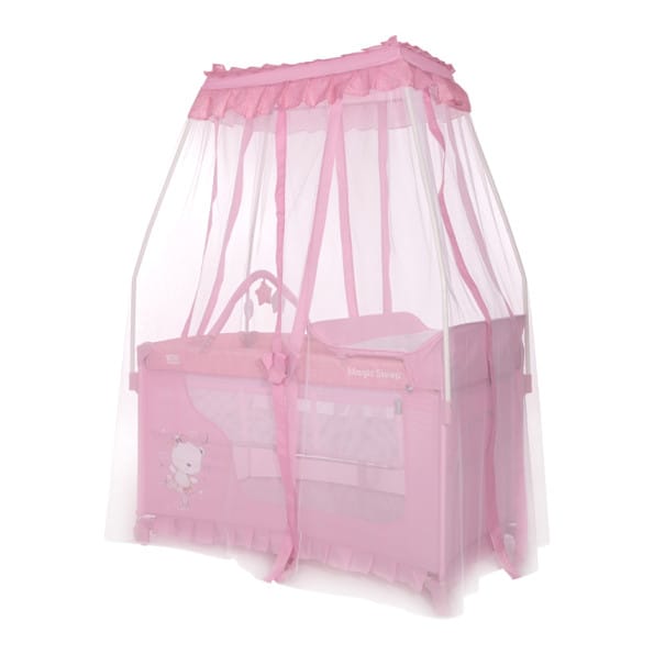 Παιδικό Παρκοκρέβατο MAGIC SLEEP MELLOW ROSE BALLERINA BEAR LORELLI 10080482211 - Image 2
