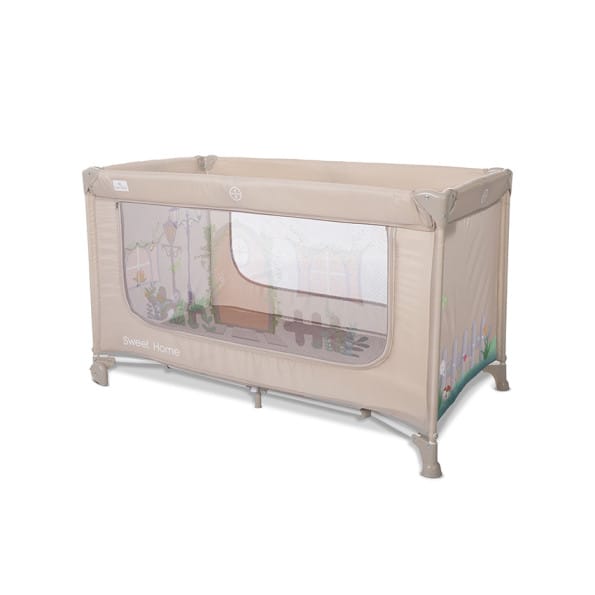 Παιδικό Παρκοκρέβατο SWEET HOME 2 LAYERS WITH ROOF BEIGE LORELLI 10080652507 - Image 2