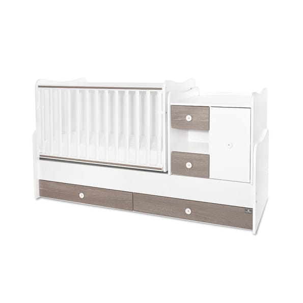 Πολυμορφική Κούνια-Κρεβάτι ΜiniMAX NEW White-Coffee Lorelli 10150500042A