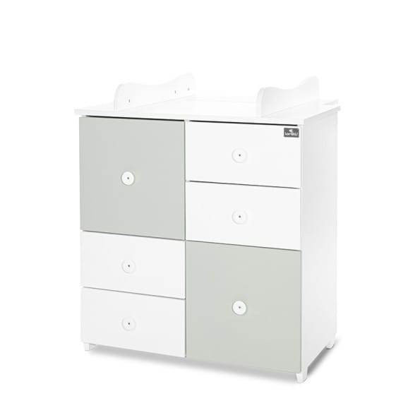 Συρταριέρα-αλλαξιέρα 2/BOX White-Milky Creen LORELLI 10170140040P