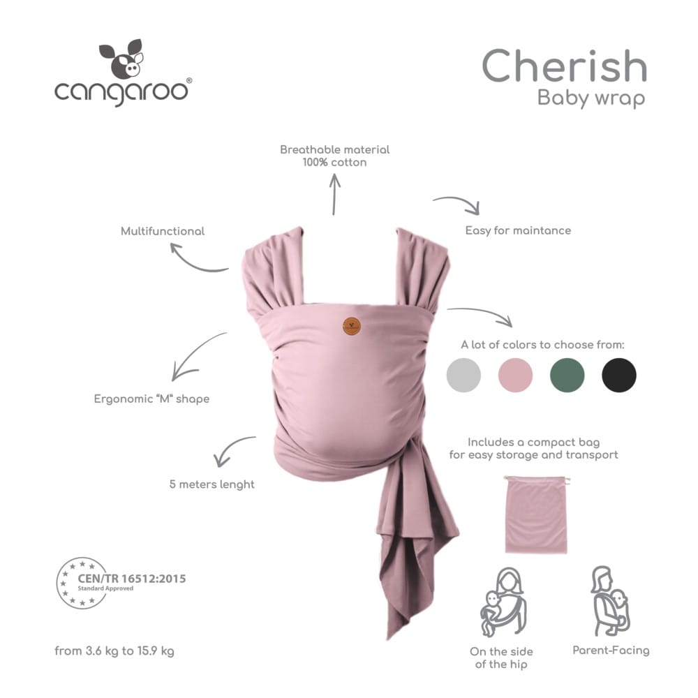 Μάρσιπος Sling Cherish Pink Gangaroo 3800146267186 - Image 2