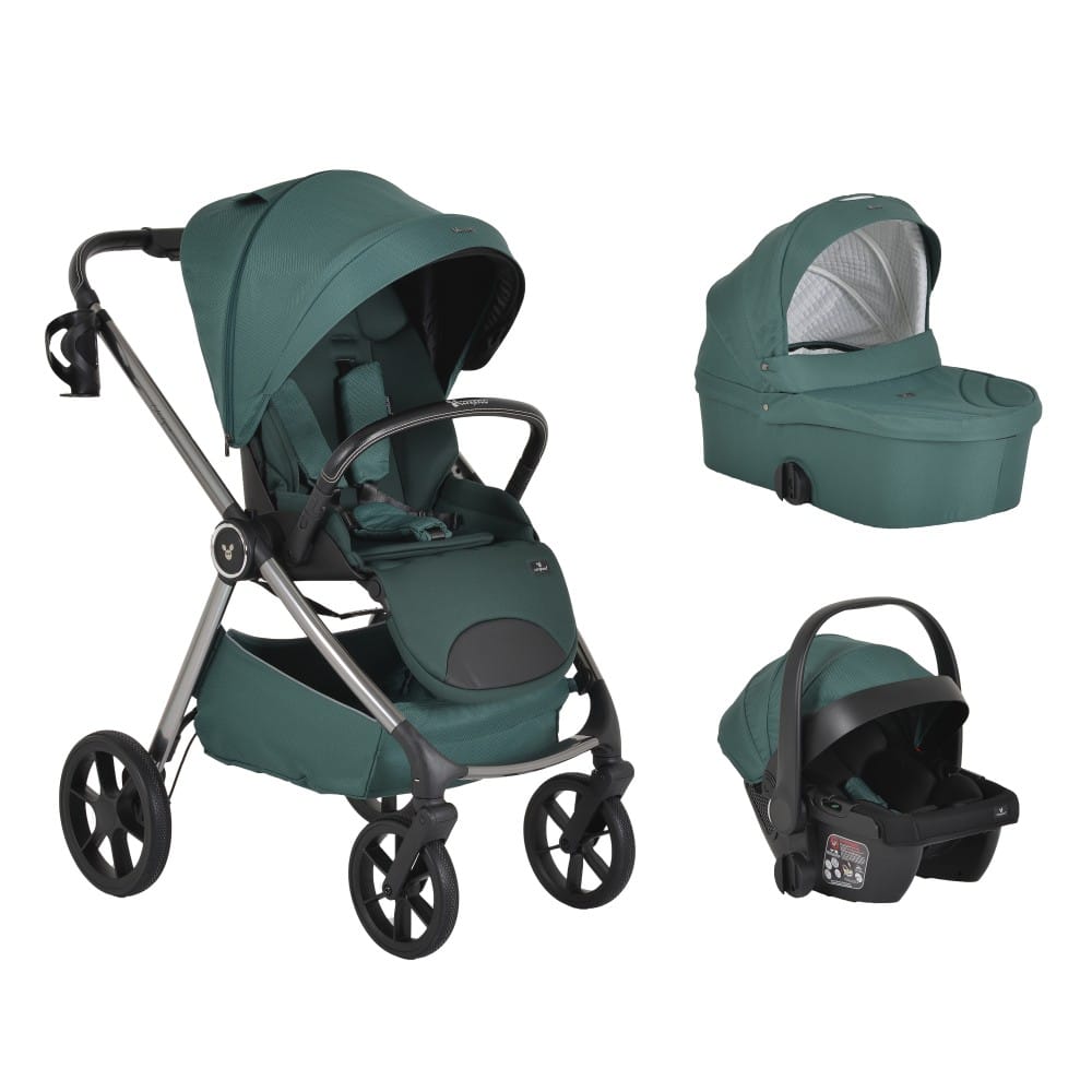 Bρεφικό Καρότσι Unique pine green 3 in 1 up to 22kg Cangaroo 3800146236861