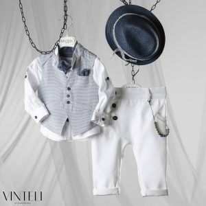 Βαπτιστικό κοστουμάκι για αγόρι Vinteli EXC5506