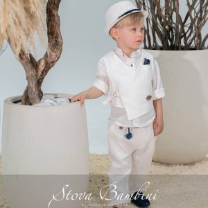 Βαπτιστικό κοστουμάκι Λινό Stova Bambini SS26 B14