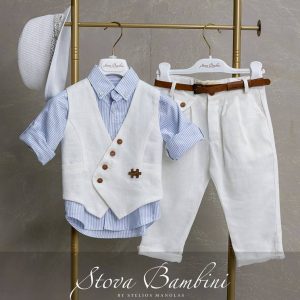 Βαπτιστικό κοστουμάκι Λινό/Bαμβακερό Stova Bambini SS26 B15