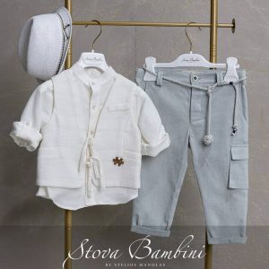 Βαπτιστικό κοστουμάκι Λινό/Bαμβακερό Stova Bambini SS26 B17