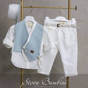 Βαπτιστικό κοστουμάκι Λινό Stova Bambini SS26 B21