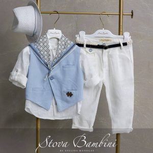 Βαπτιστικό κοστουμάκι Λινό Stova Bambini SS26 B3