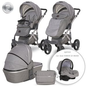 Παιδικό Καρότσι RIMINI PREMIUM GREY 2σε1  LORELLI 10021622342