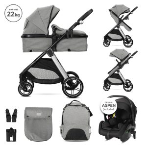 Μετατροπόμενο Πολυκαρότσι Aspen 3σε1 Grey LORELLI 10022022506