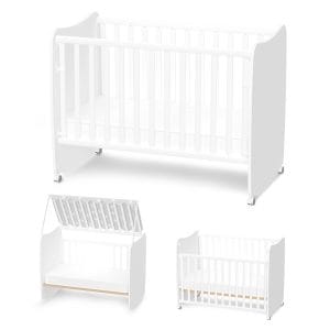 Βρεφικό Κρεβάτι Stars White 60x120 Lorelli 10150610024A