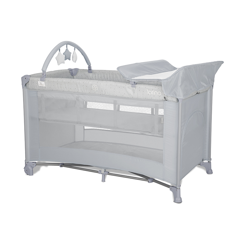 Παιδικό Παρκοκρέβατο TORINO 2 επίπεδα Grey LORELLI 10080472604