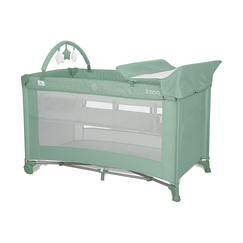 Παιδικό Παρκοκρέβατο TORINO 2 επίπεδα Green LORELLI 10080472605