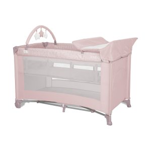 Παιδικό Παρκοκρέβατο TORINO 2 επίπεδα Pink LORELLI 10080472606