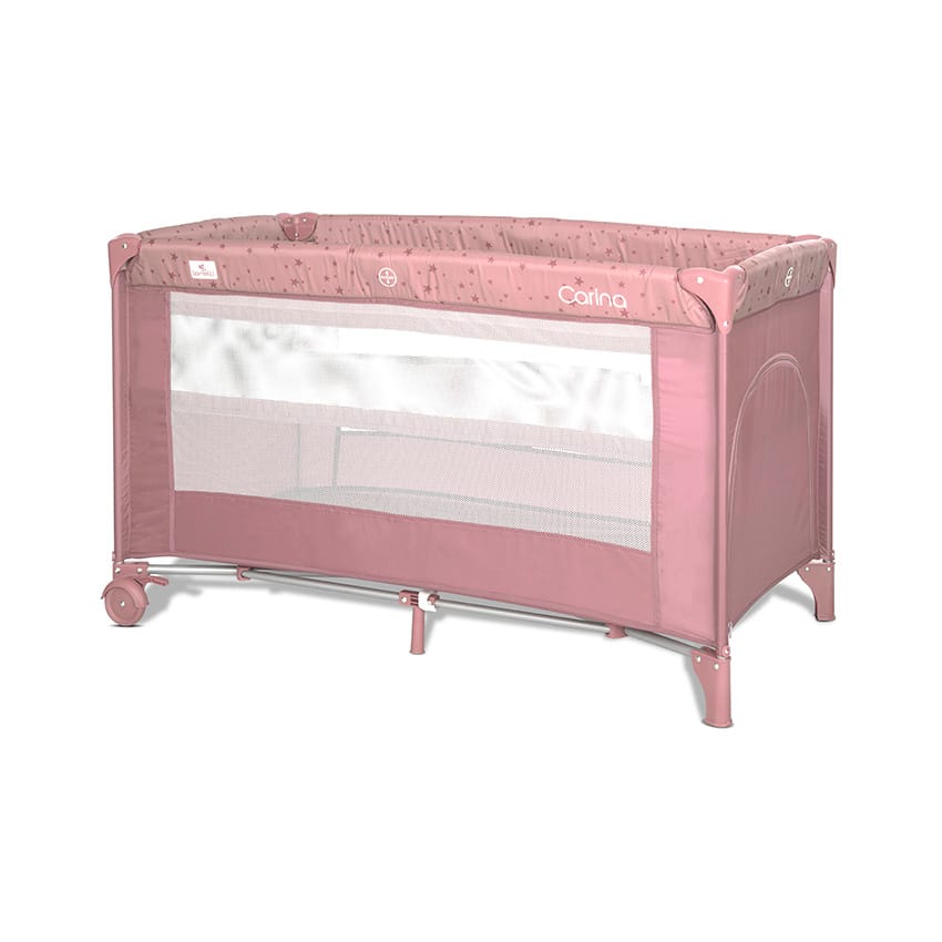 Παιδικό Παρκοκρέβατο CARINA 2 LAYERS Pink Stars LORELLI 10080672606