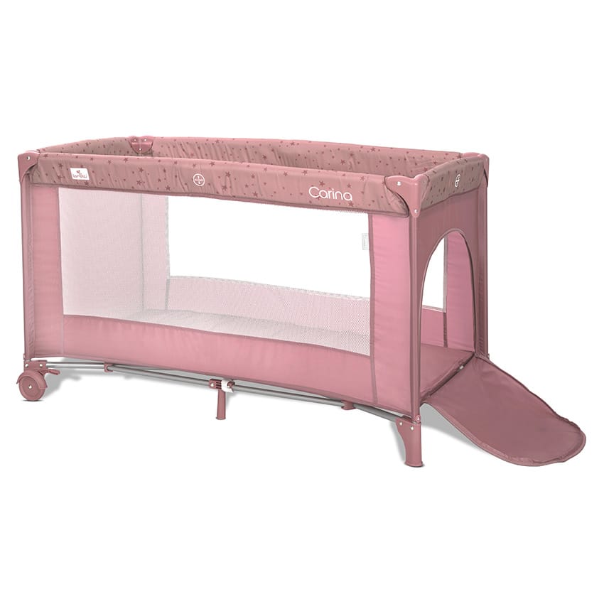 Παιδικό Παρκοκρέβατο CARINA 2 LAYERS Pink Stars LORELLI 10080672606 - Image 2