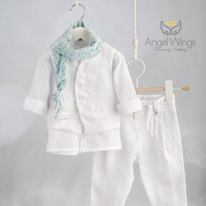 Βαπτιστικό κοστουμάκι για αγόρι Angel Wings AW-326