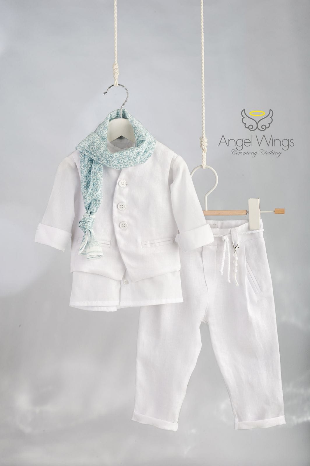Βαπτιστικό κοστουμάκι για αγόρι Angel Wings AW-326