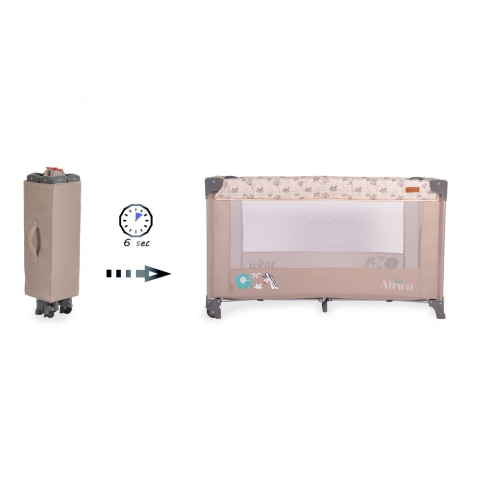 Παιδικό Παρκοκρέβατο Africa Beige Gangaroo 3800146248222 - Image 2