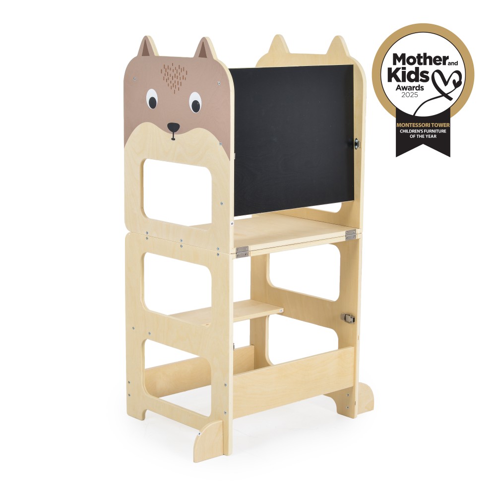 Ξύλινος Πύργος Εκμάθησης Wooden Learning Tower 3n1 Montessori - 24446 MONI TOYS 3801005600816