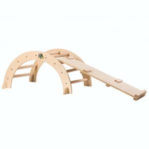 Ξύλινη Αψίδα Αναρρίχησης Moni Toys Montessori Με Ράμπα Pikler  PH13G032 3801005601271