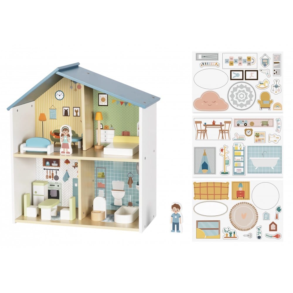 Ξύλινο Κουκλόσπτιτο Wooden doll house HP063 HI PANDO 6976831552640 - Image 2