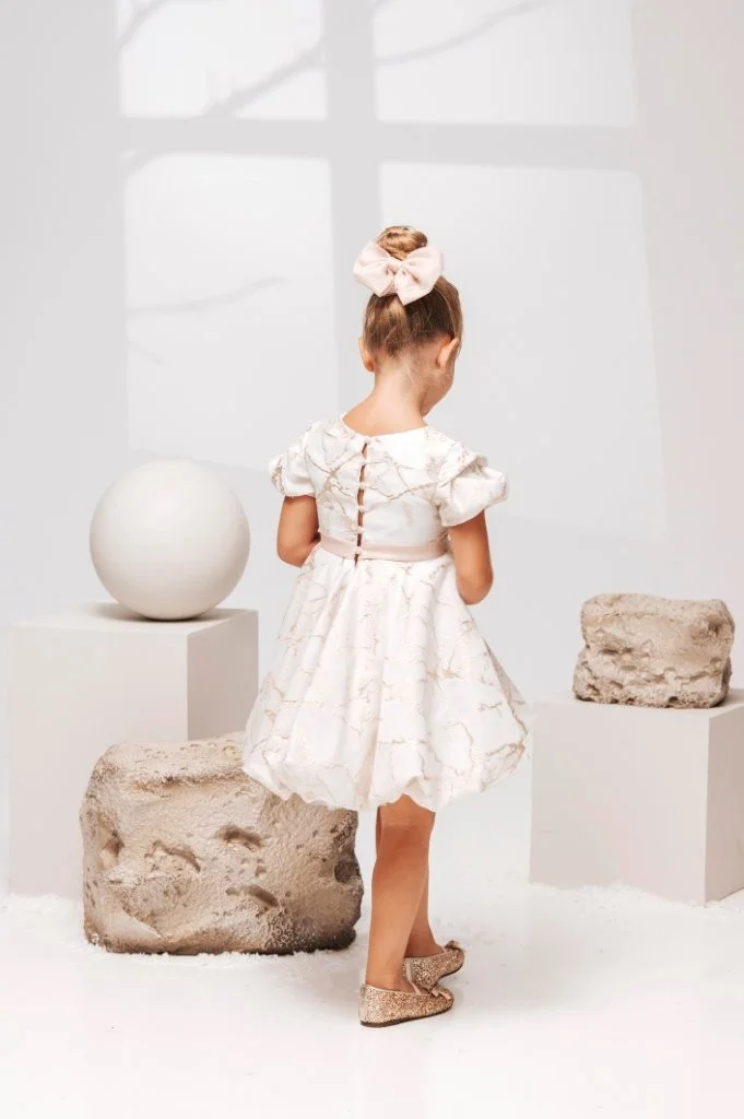Βαπτιστικό Χειμερινό Φόρεμα Baby Bloom BB126.601 - Image 3