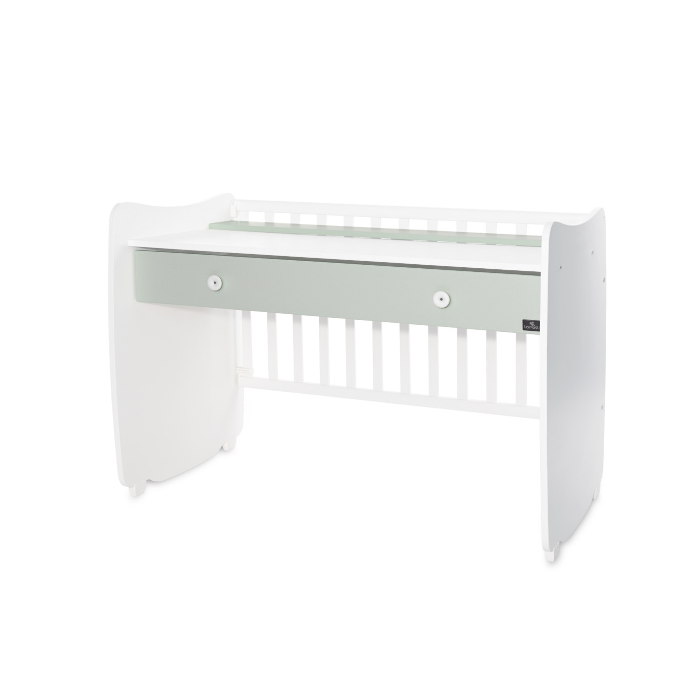 Κρεβάτι DREAM 60/120 White & Milky Green LORELLI 10150420040A - Image 3