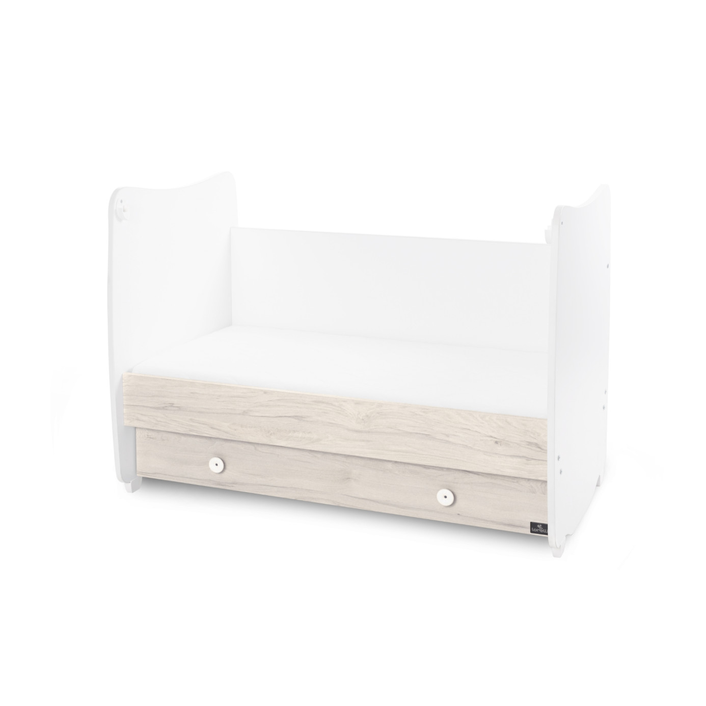 Κρεβάτι DREAM 60/120 White & Light Oak LORELLI 10150420045A - Image 3