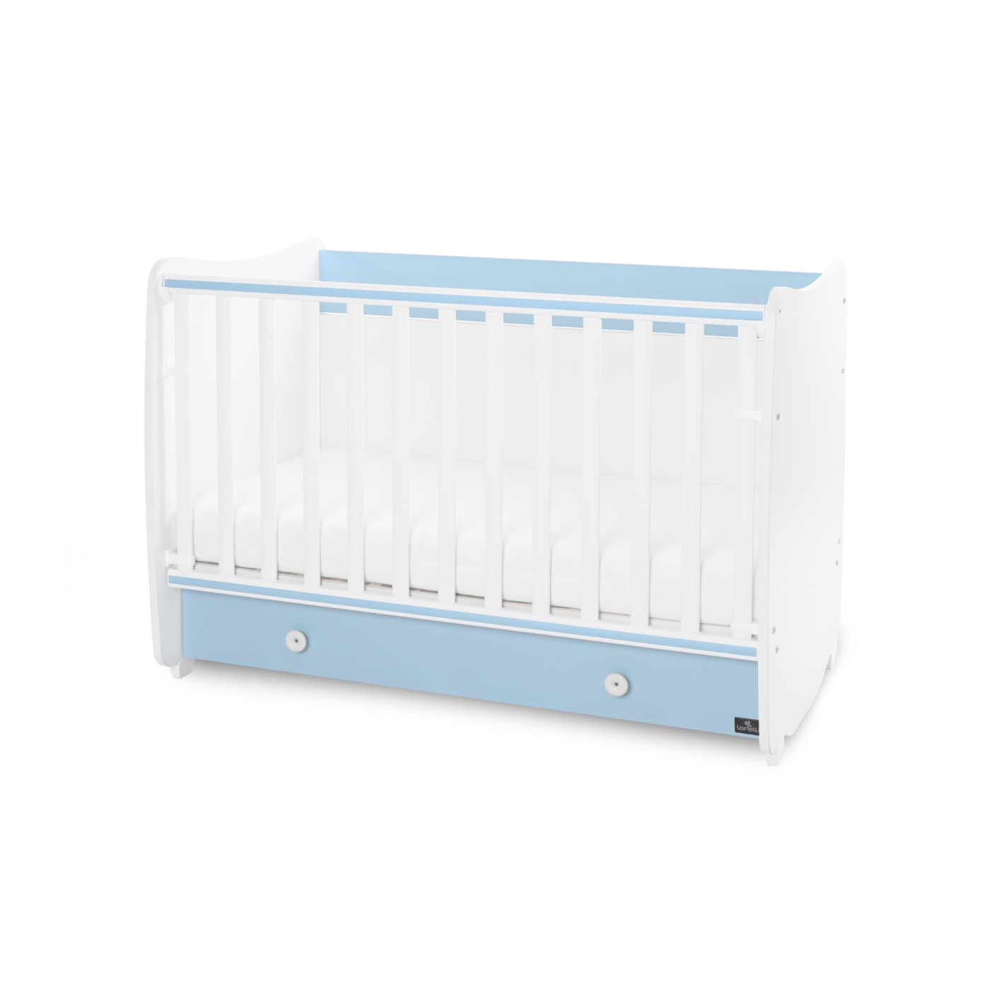 Κρεβάτι DREAM 60/120 White & Baby Blue LORELLI 10150420039A