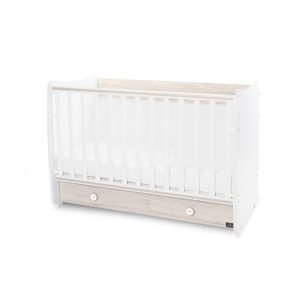 Κρεβάτι DREAM 60/120 White & Light Oak LORELLI 10150420045A