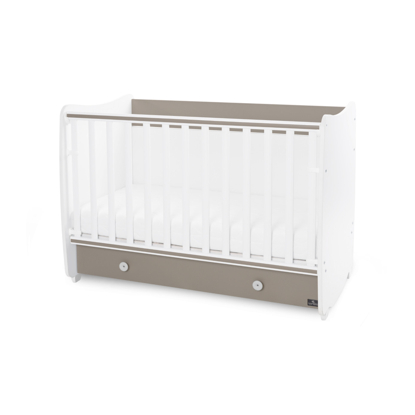 Κρεβάτι DREAM 60/120 White & String LORELLI 10150420046A