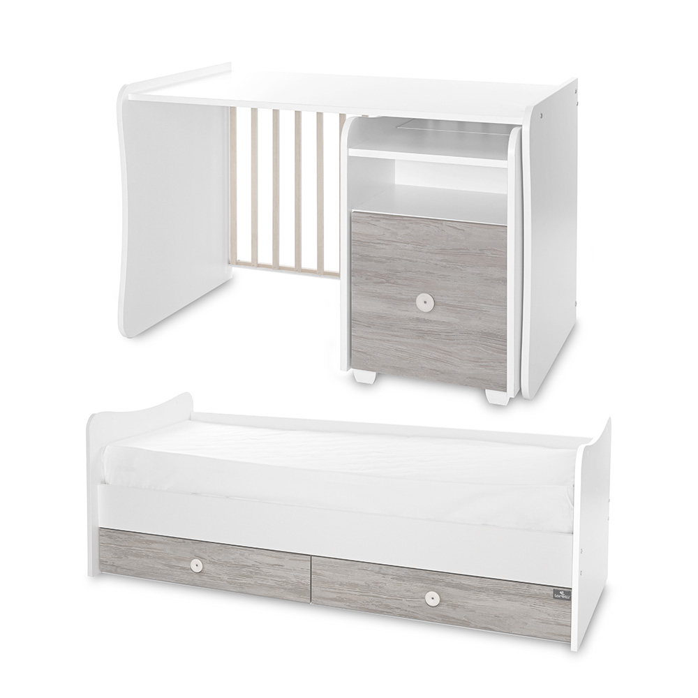 Μετατρεπόμενο Πολυμορφικό Κρεβάτι TREND PLUS White & Artwood Lorelli 10150590043P - Image 4