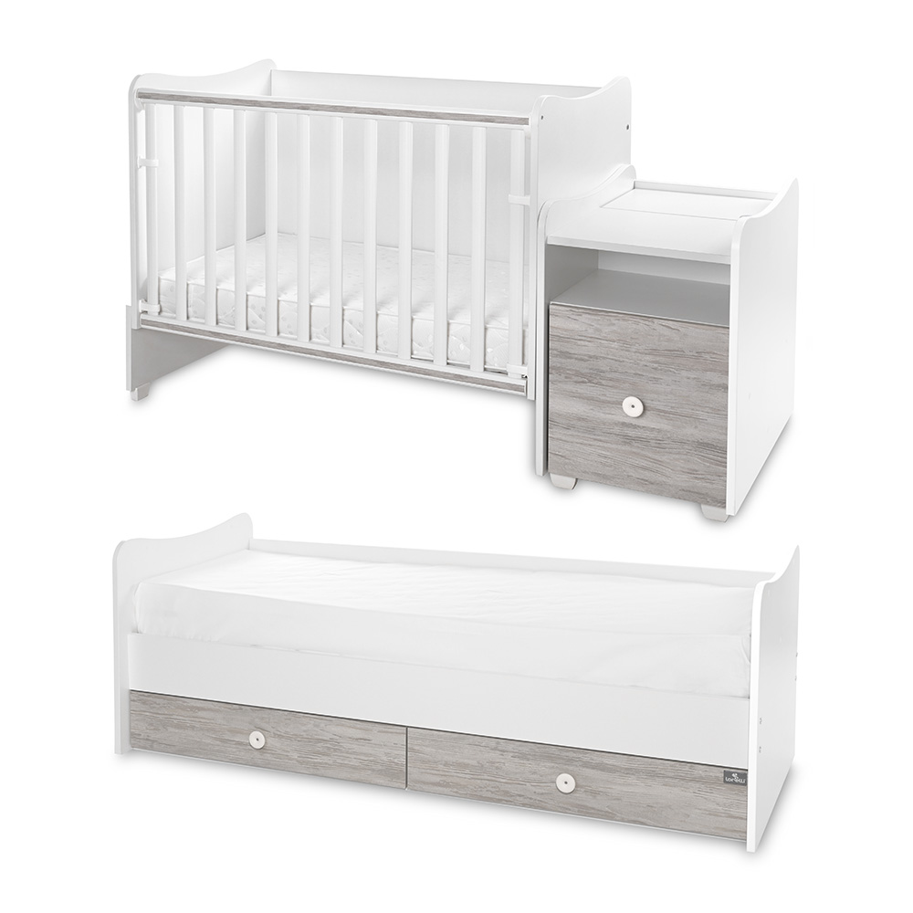 Μετατρεπόμενο Πολυμορφικό Κρεβάτι TREND PLUS White & Artwood Lorelli 10150590043P - Image 3