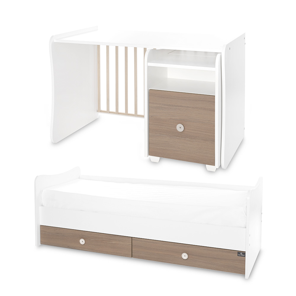 Μετατρεπόμενο Πολυμορφικό Κρεβάτι TREND PLUS White & Amber Lorelli 10150590044P - Image 3