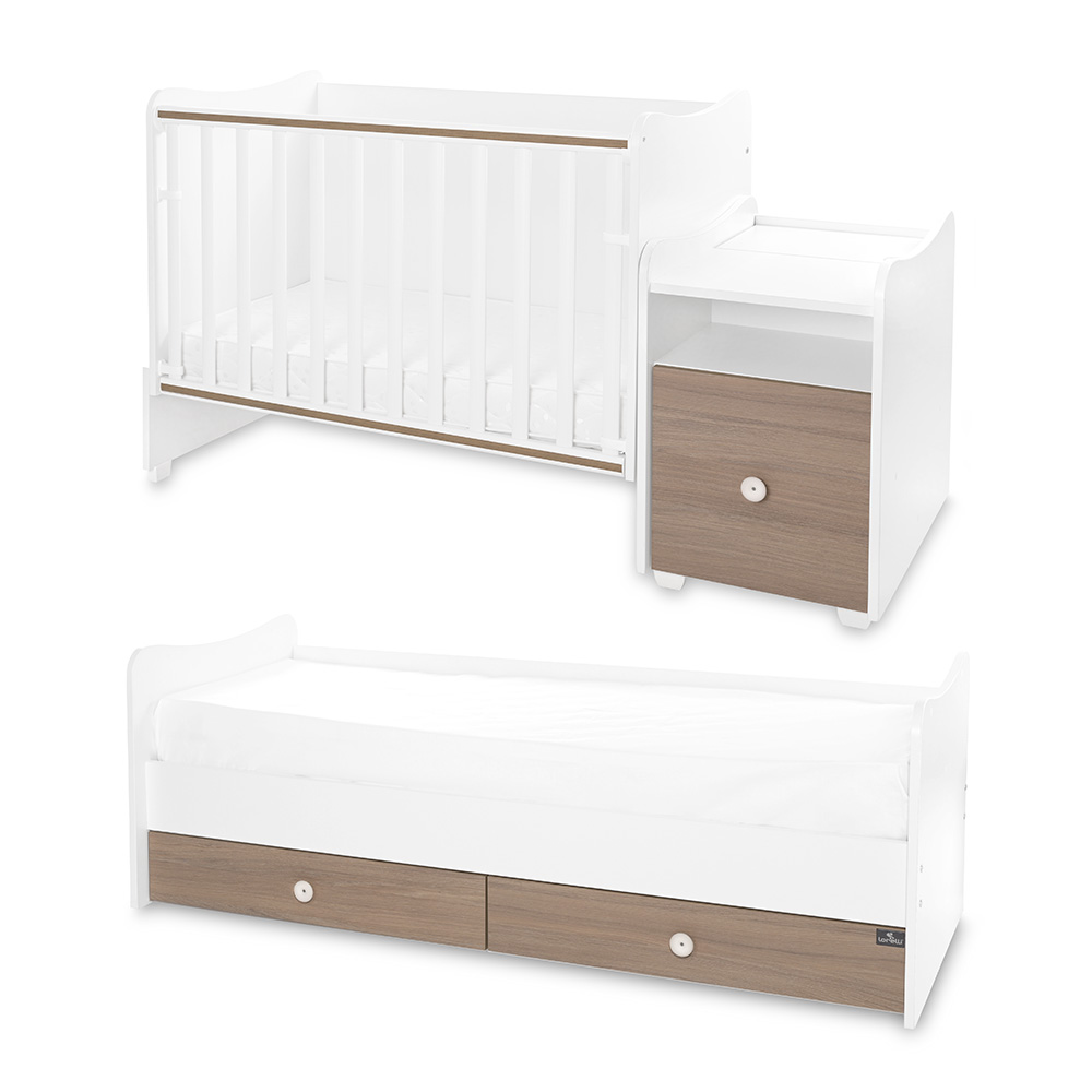 Μετατρεπόμενο Πολυμορφικό Κρεβάτι TREND PLUS White & Amber Lorelli 10150590044P - Image 2