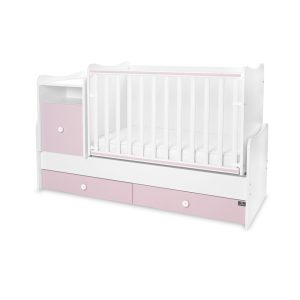 Μετατρεπόμενο Πολυμορφικό Κρεβάτι TREND PLUS White & Orchid Pink Lorelli 10150590038P