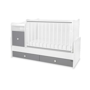 Μετατρεπόμενο Πολυμορφικό Κρεβάτι TREND PLUS White & Stone Grey Lorelli 10150590041P