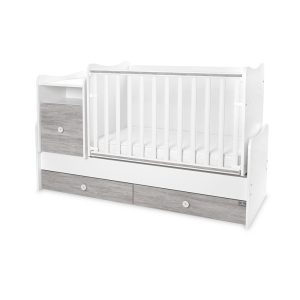 Μετατρεπόμενο Πολυμορφικό Κρεβάτι TREND PLUS White & Artwood Lorelli 10150590043P