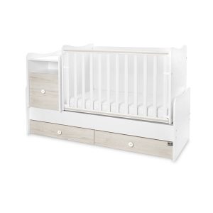 Μετατρεπόμενο Πολυμορφικό Κρεβάτι TREND PLUS White & Light Oak Lorelli 10150590045P