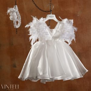 Χειμερινό βαπτιστικό φόρεμα Vinte Li VL-8502Α